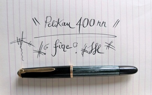 Pelikan 400nn nib - oro, 14k